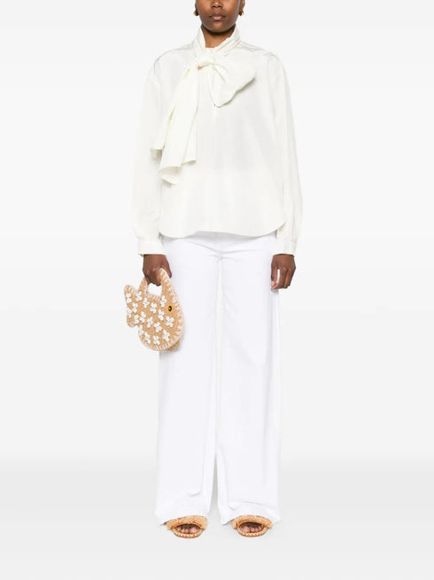 FORTE FORTE BOW COLLAR BLOUSE